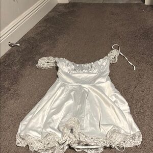 Elegant White Lace Dress